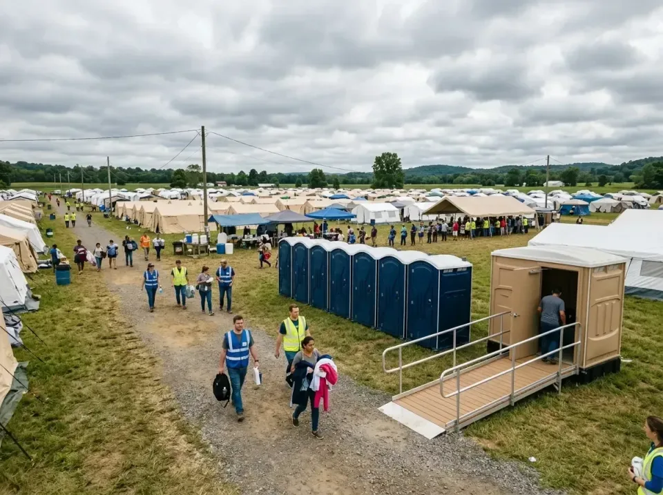 disaster-relief-camp-restrooms-010 — frequently asked questions, Dumpster & Portable Bathrooms Rental in University of Virgi…